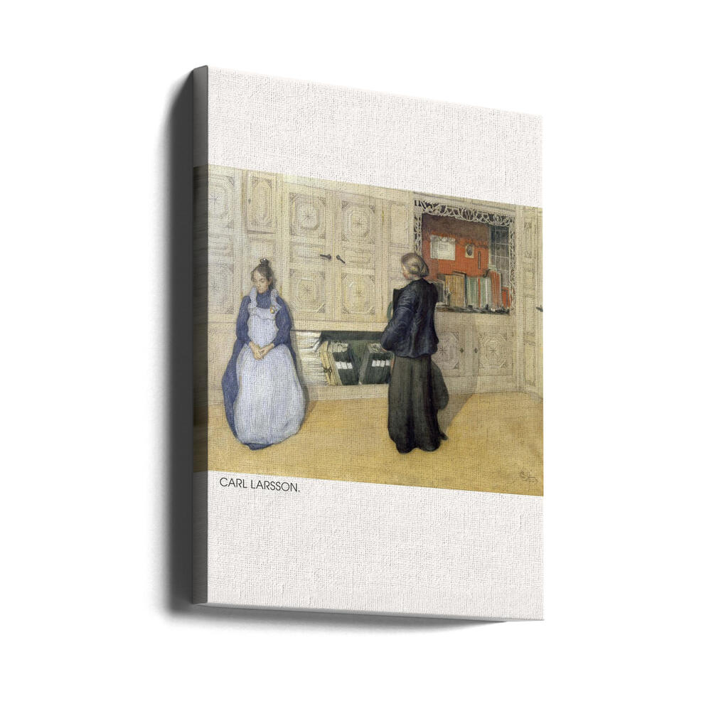 Carl Larsson, Mother and Daughter, 1903, Watercolour 1 Poster och Canvastavla