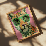 Leo With Glasses Poster och Canvastavla