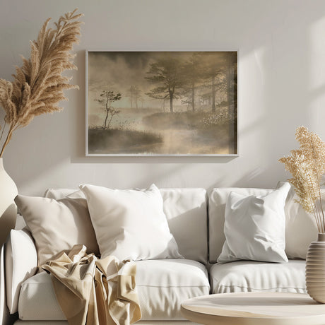 Swamp sunrise Poster och Canvastavla