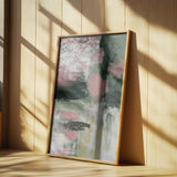 Pink On Green 3 Poster och Canvastavla