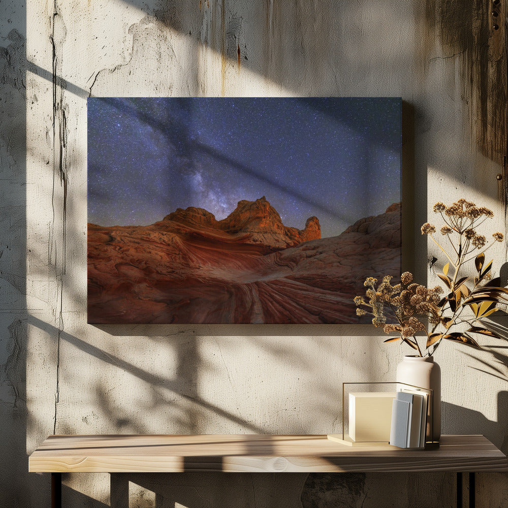 White Pocket under Milkway Poster och Canvastavla