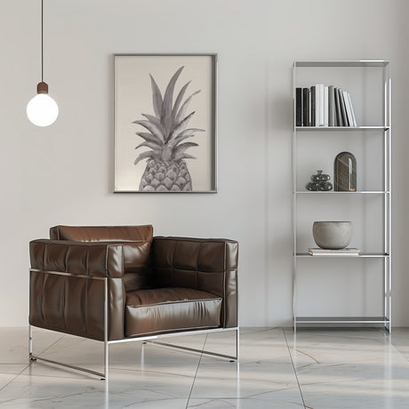 Ink Pineapple Poster och Canvastavla