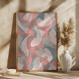 Pastel Strokes Pattern Poster och Canvastavla
