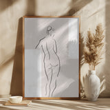 Woman in Studio Poster och Canvastavla