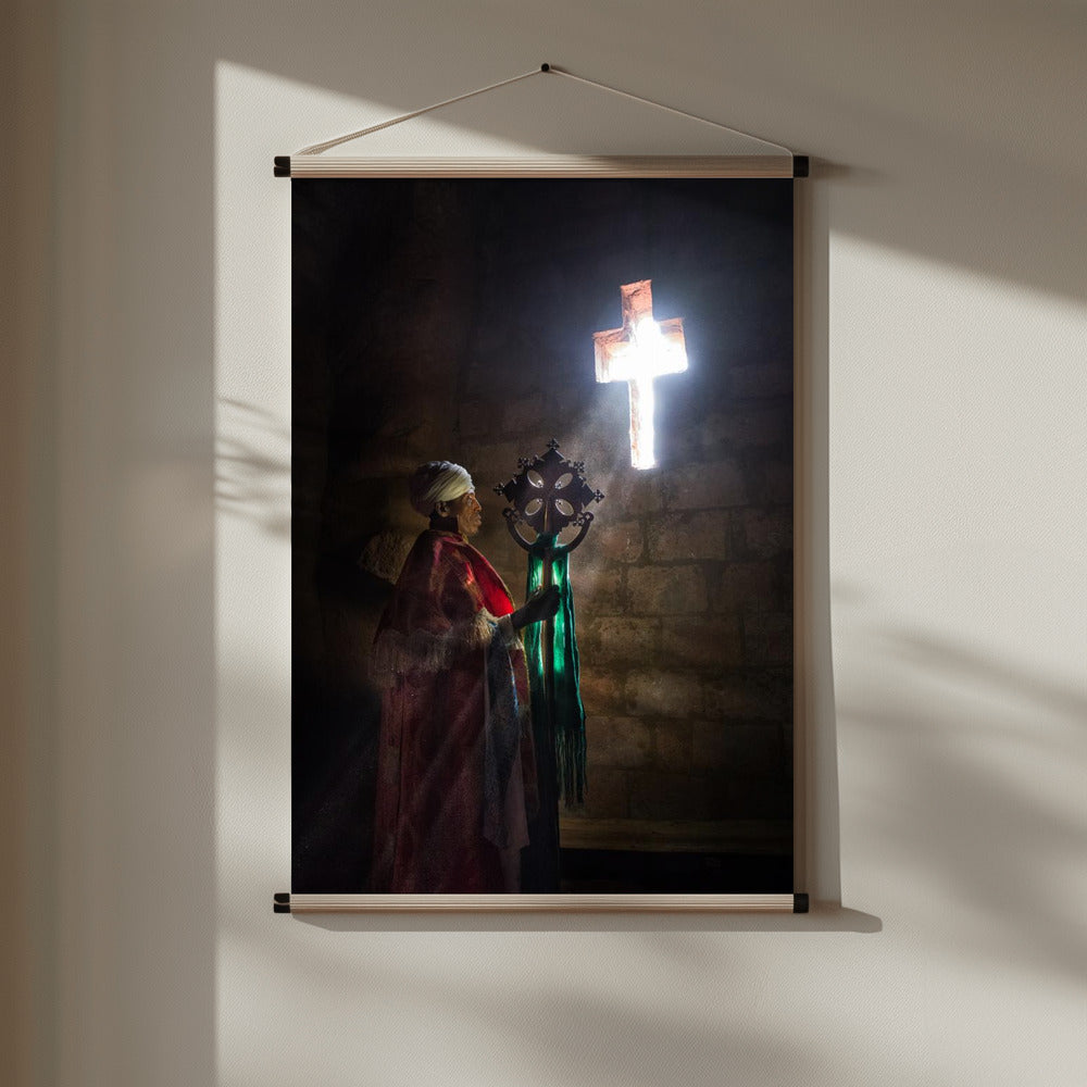 A priest in Lalibela Poster och Canvastavla