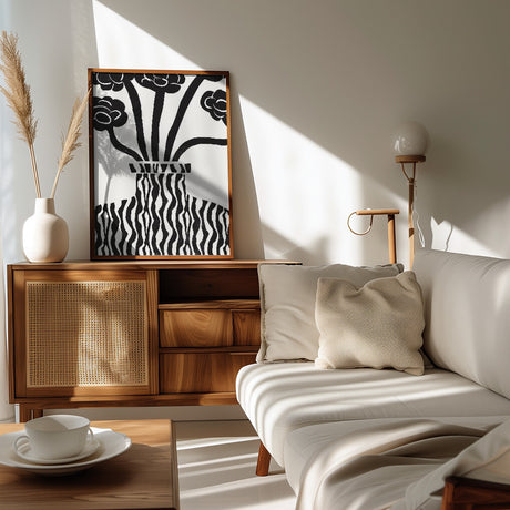 Vase and Flowers 03 Theprintablestudio 24x32inch Poster och Canvastavla