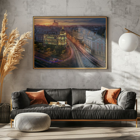 Madrid Metropolis. Poster och Canvastavla