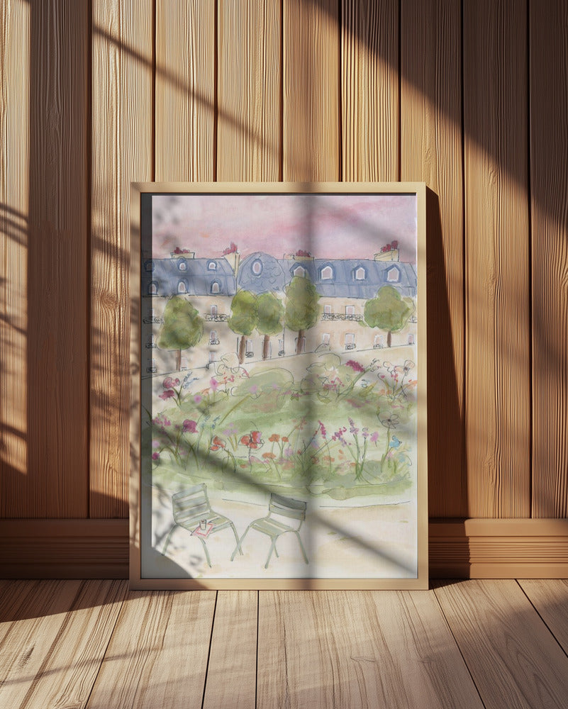 Parisian Garden 70x100 Poster och Canvastavla
