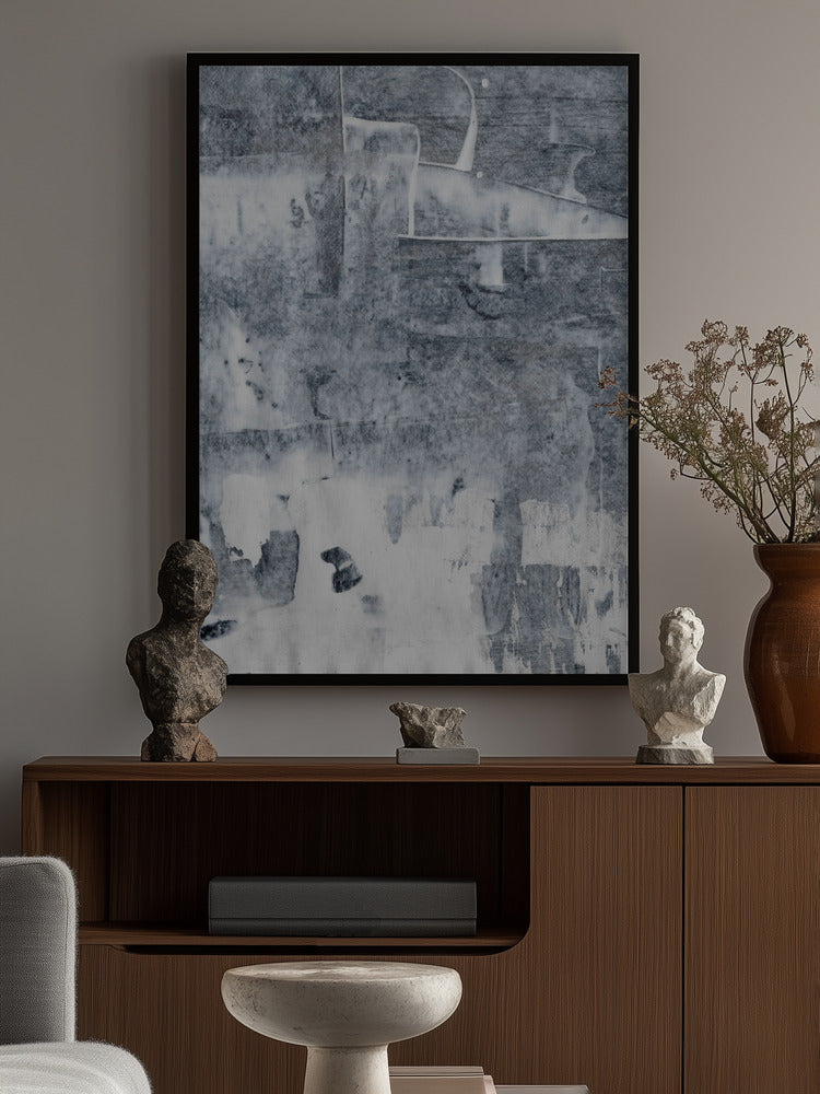 Concrete structure 12 Abstract painting mural Poster och Canvastavla