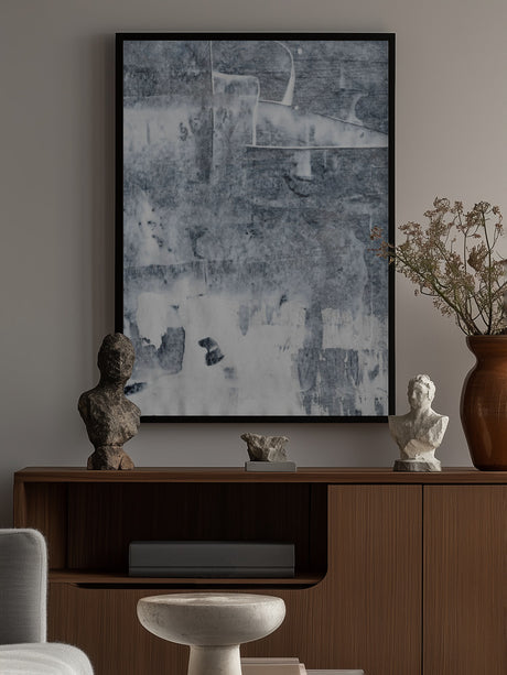 Concrete structure 12 Abstract painting mural Poster och Canvastavla