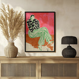 Calm Woman Portrait Poster och Canvastavla