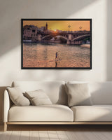 Atardecer en el Guadalquivir Poster och Canvastavla