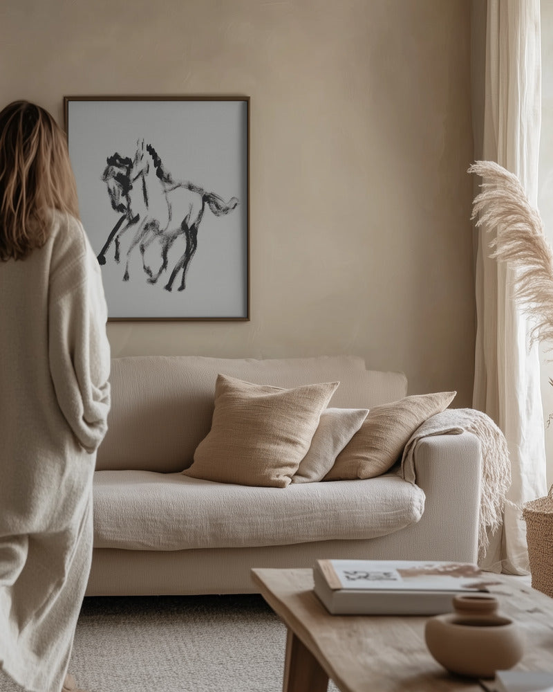 Horse 128 Poster och Canvastavla