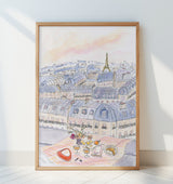 Parisian Rooftop 70x100 Poster och Canvastavla