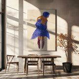 Standing Girl, Back View 1908 Poster och Canvastavla