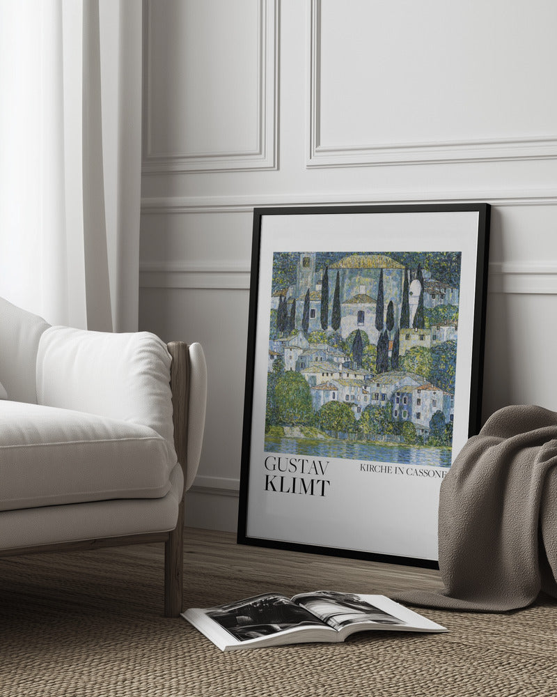 Kirche In Cassone (1913) Poster Poster och Canvastavla