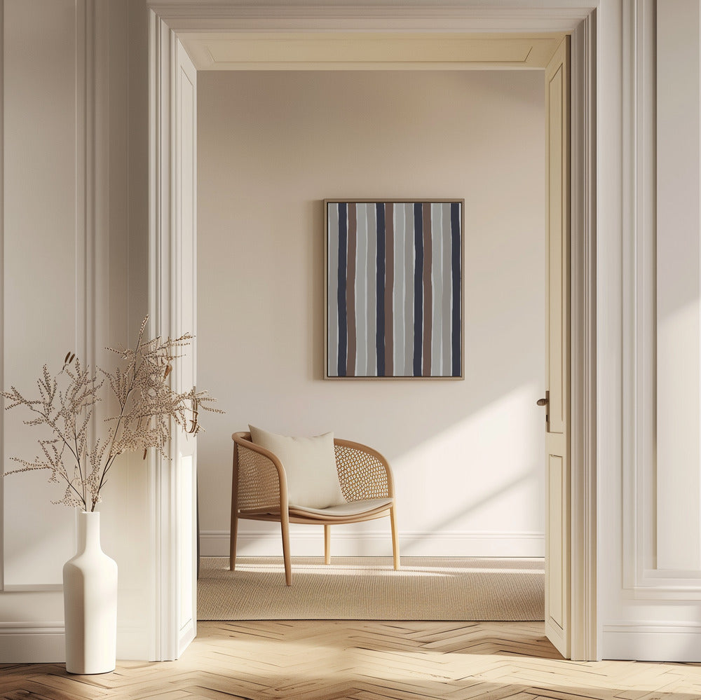 Gentle Color Stripes Poster och Canvastavla