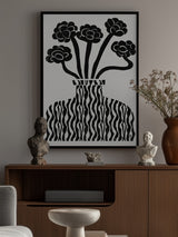 Vase and Flowers 03 Theprintablestudio 24x32inch Poster och Canvastavla