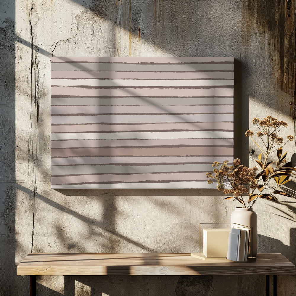 Pastel Stripes PAttern Poster och Canvastavla