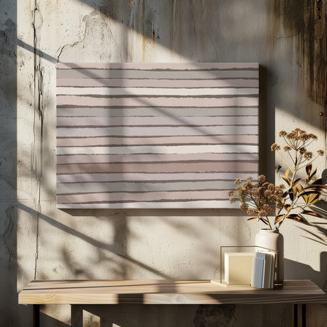 Pastel Stripes PAttern Poster och Canvastavla