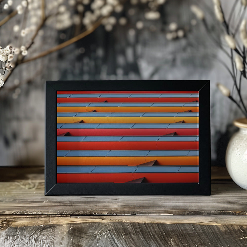 Colour Stripes Poster och Canvastavla
