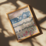 Sunset Over Paris 70x100 Poster och Canvastavla