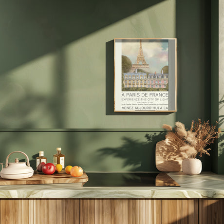 Paris retro print Poster och Canvastavla