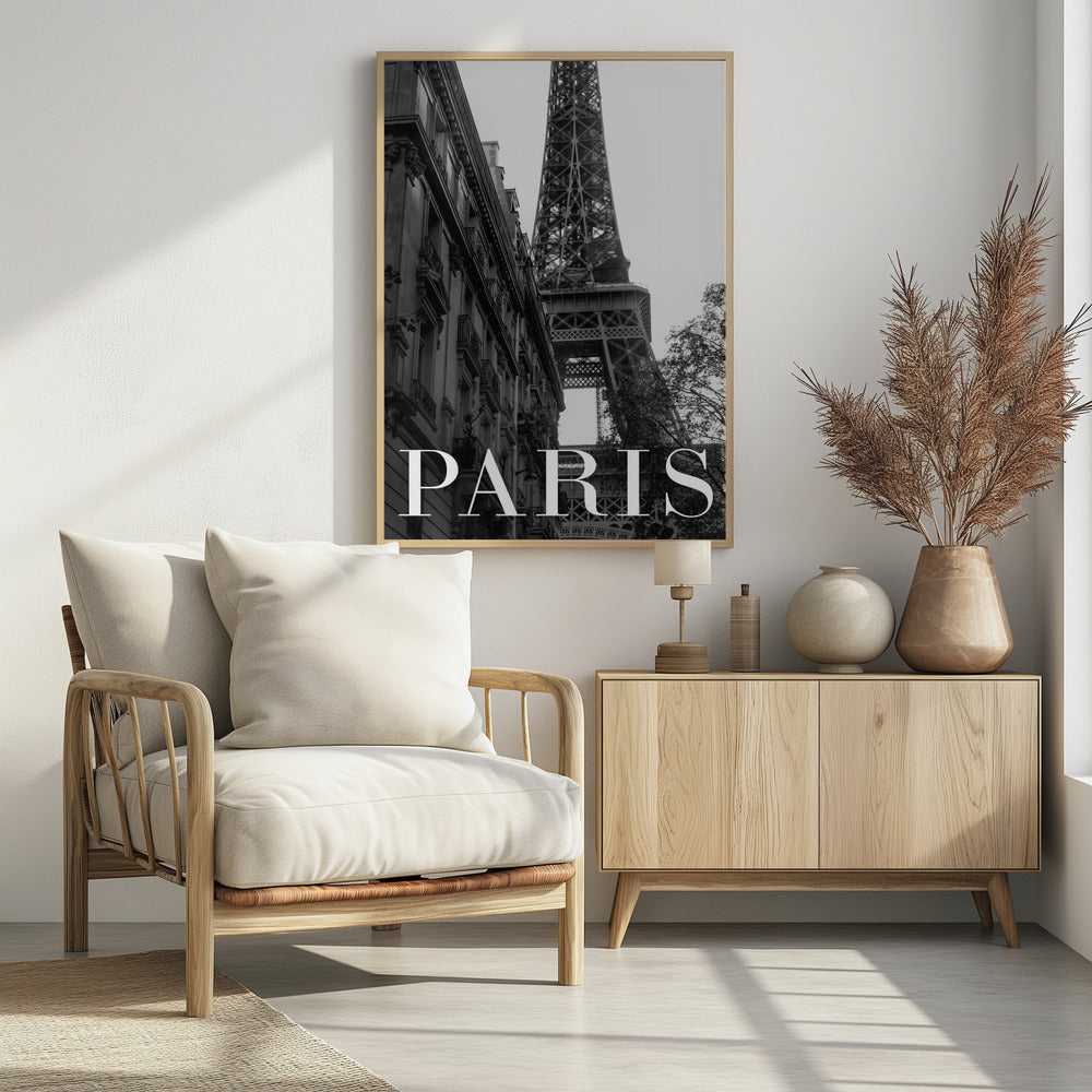 Paris Text 1 Poster och Canvastavla