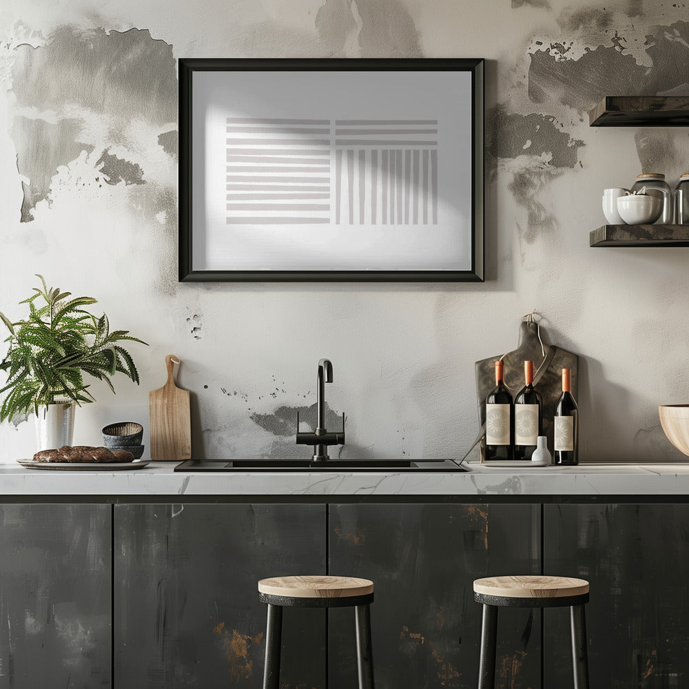 Calming Lines No 4 Poster och Canvastavla