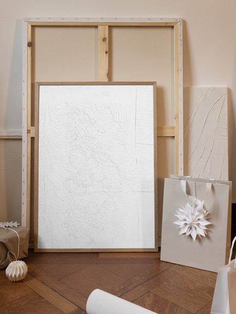 White patterns Poster och Canvastavla