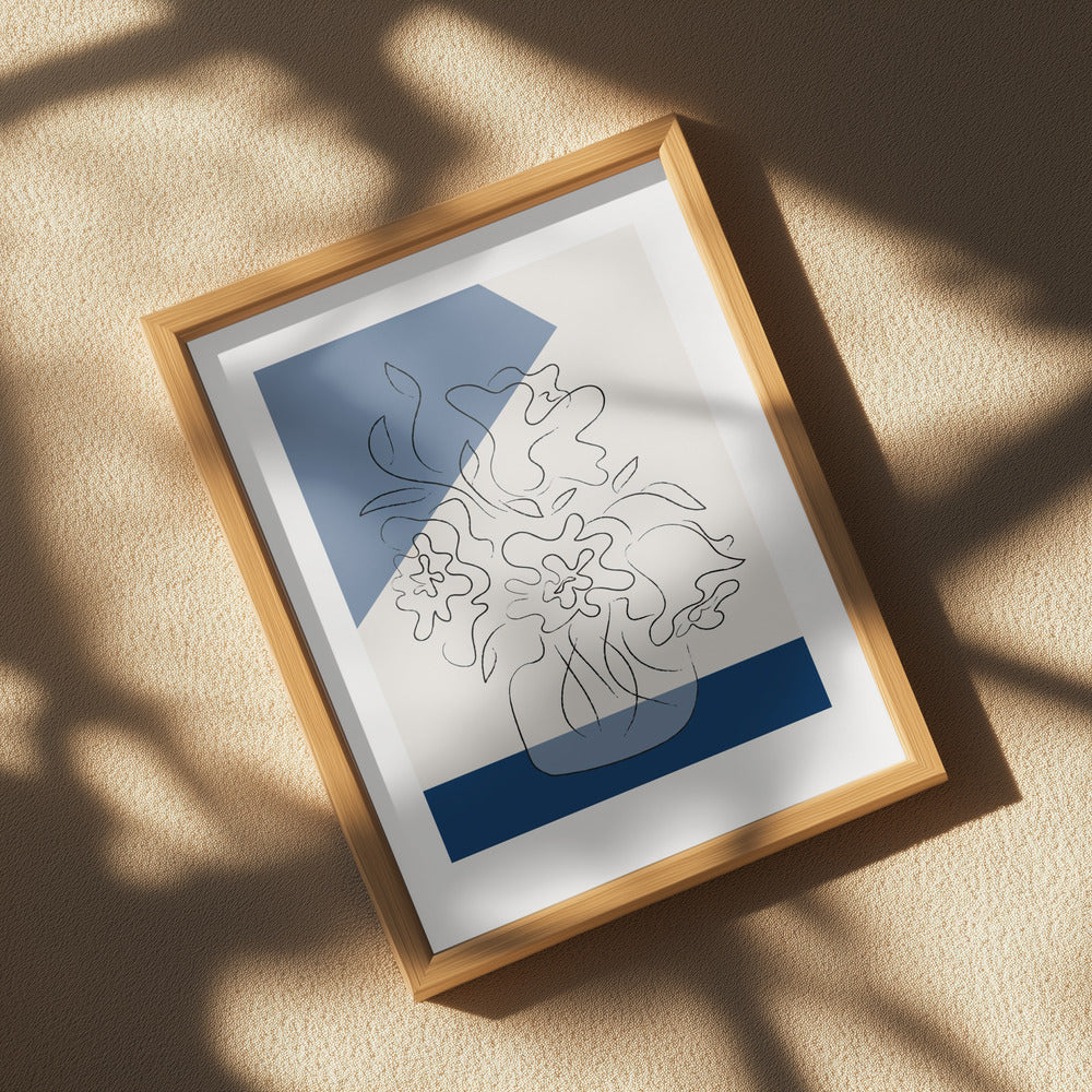 Tres Chic Bleu Poster och Canvastavla