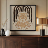 Vessel Collection : Sun & Moon (LineArt) Poster och Canvastavla