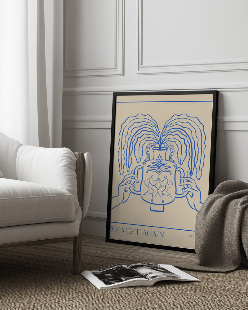 Vessel Collection : We Meet Again (LineArt) Poster och Canvastavla