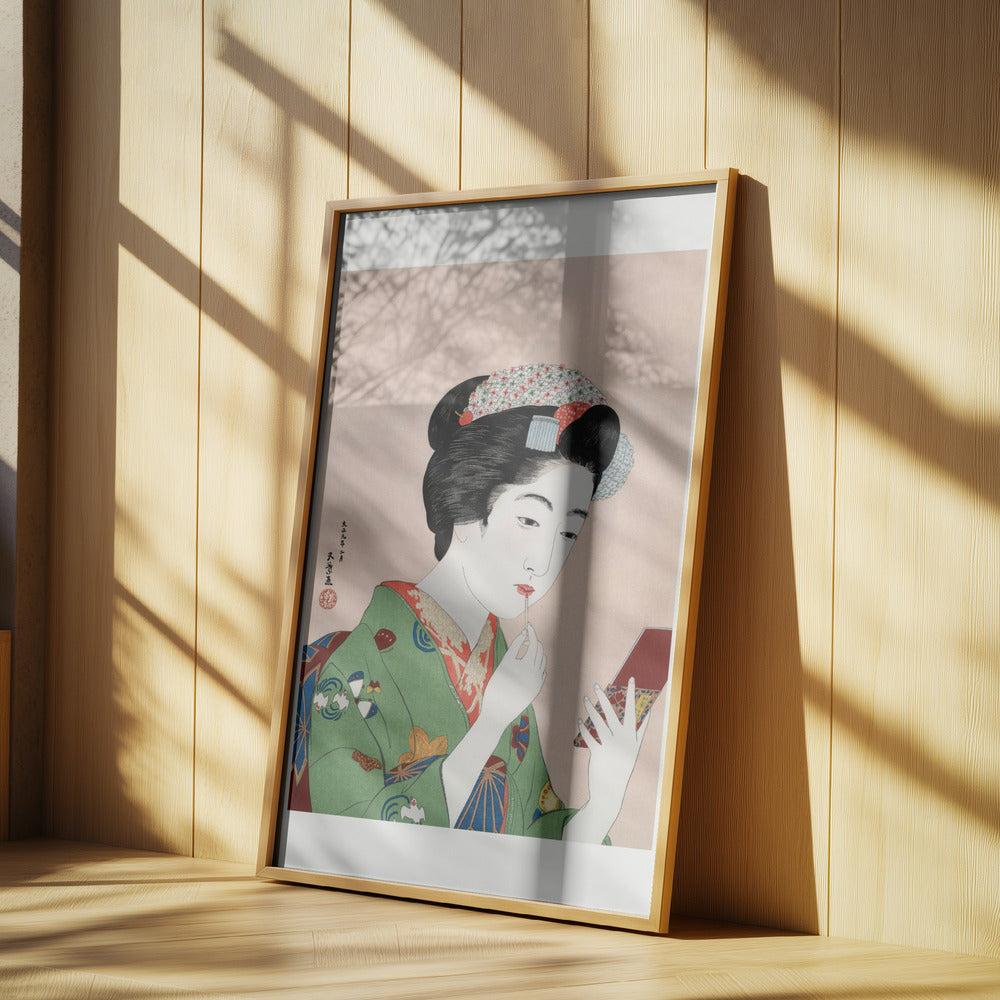 Woman Applying Rouge (1920) Poster och Canvastavla