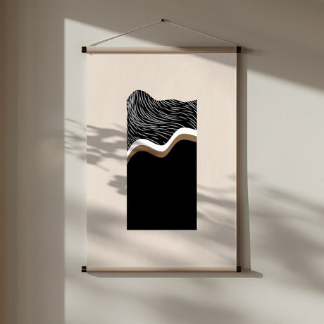 White Wave Art No.2 Poster och Canvastavla