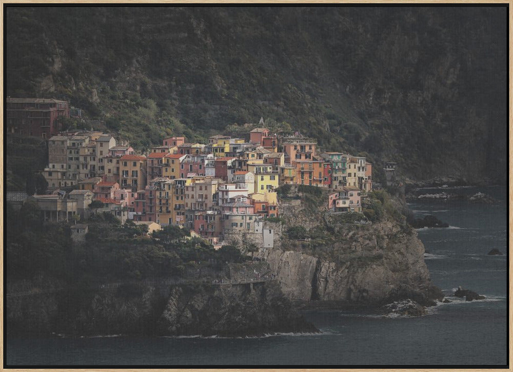 Spotlighted Manarola Poster och Canvastavla