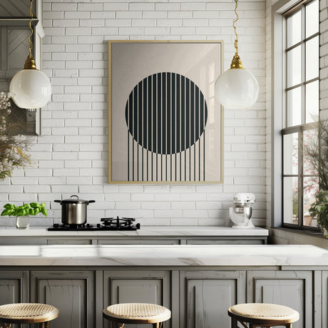 Minimal Circle Vibes #1 Poster och Canvastavla