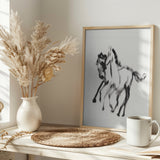 Horse 128 Poster och Canvastavla