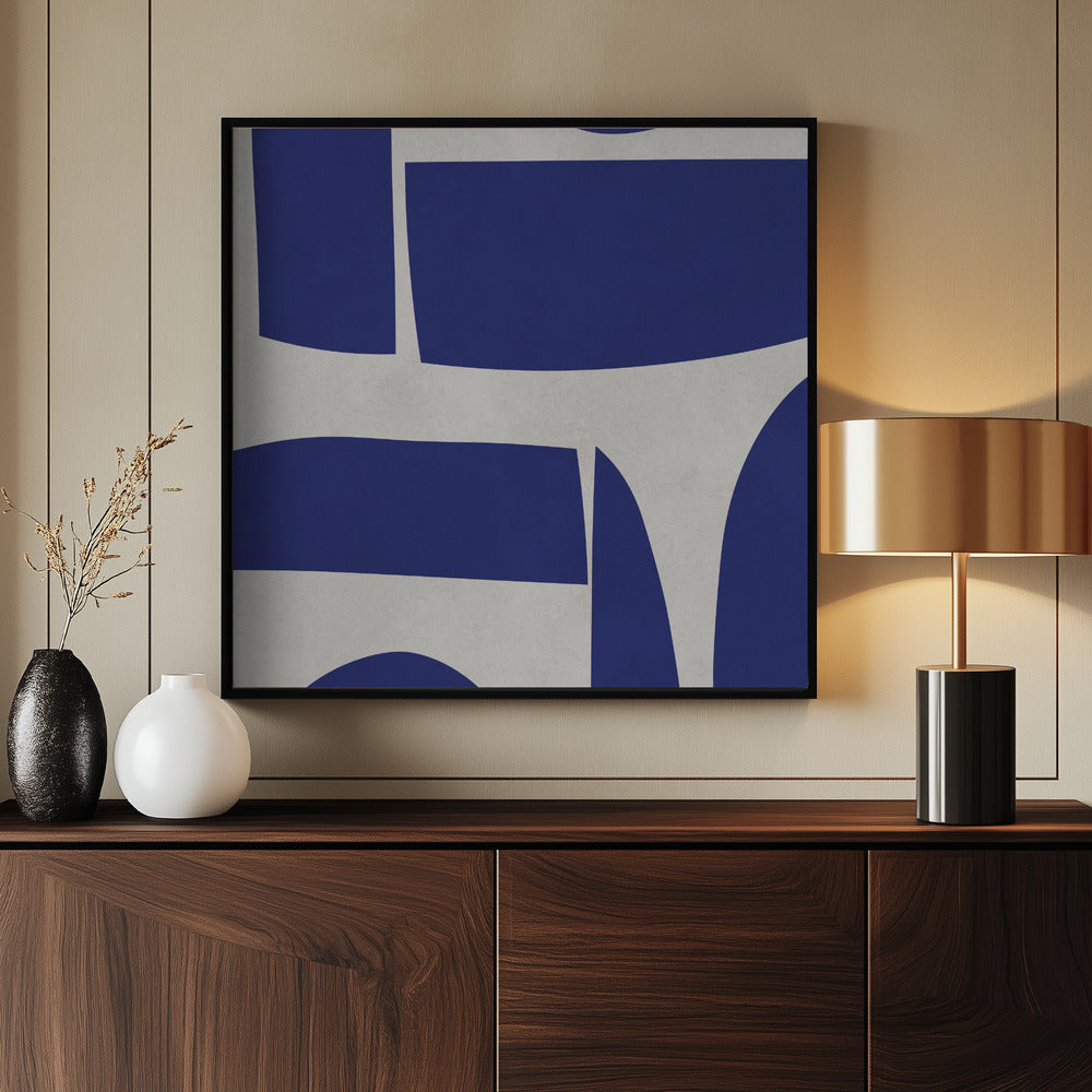 Curved shapes 1 Poster och Canvastavla