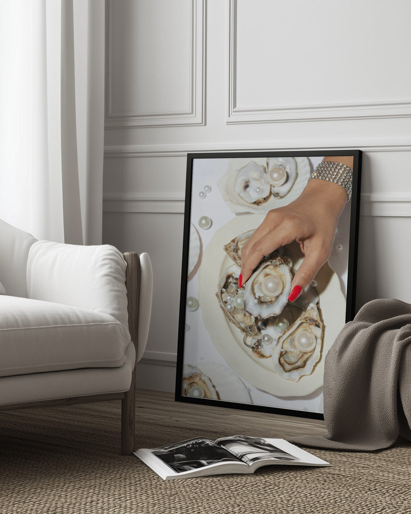 Oysters & Pearls No 02 Poster och Canvastavla