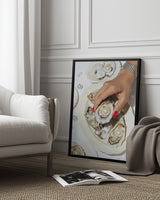 Oysters & Pearls No 02 Poster och Canvastavla