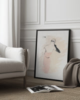 Yvette Guilbert In columbine a Pierrot (1894) Poster och Canvastavla