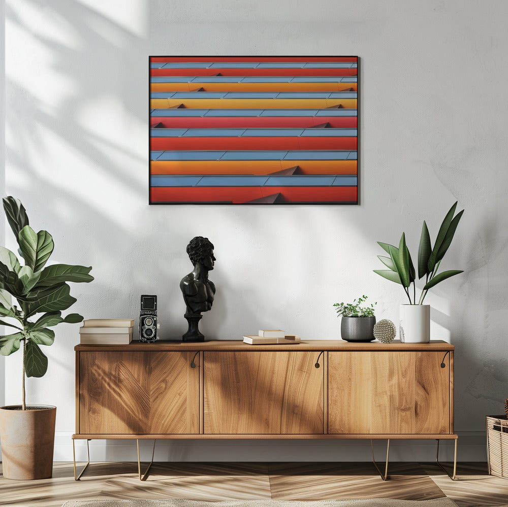 Colour Stripes Poster och Canvastavla