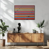 Colour Stripes Poster och Canvastavla