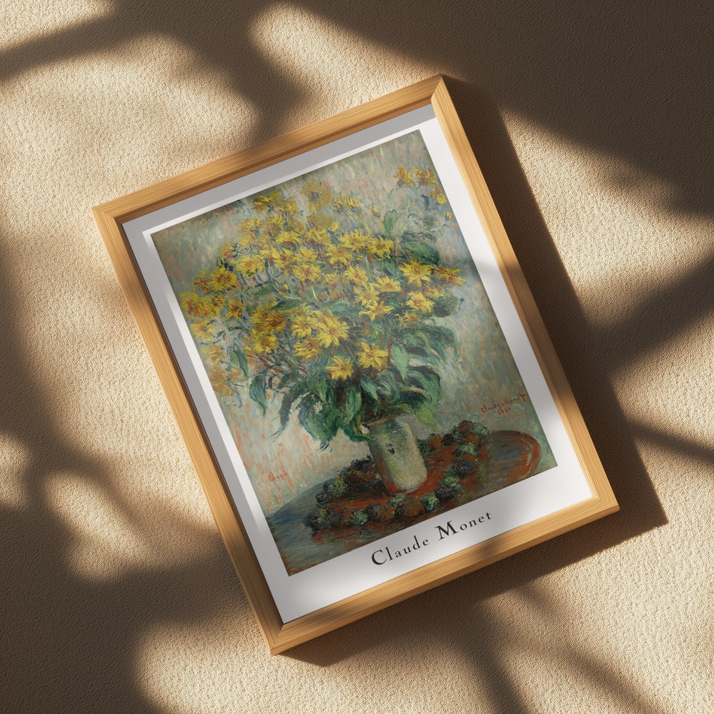 Jerusalem Artichoke Flowers Poster och Canvastavla