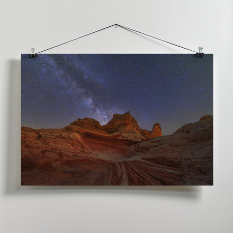 White Pocket under Milkway Poster och Canvastavla