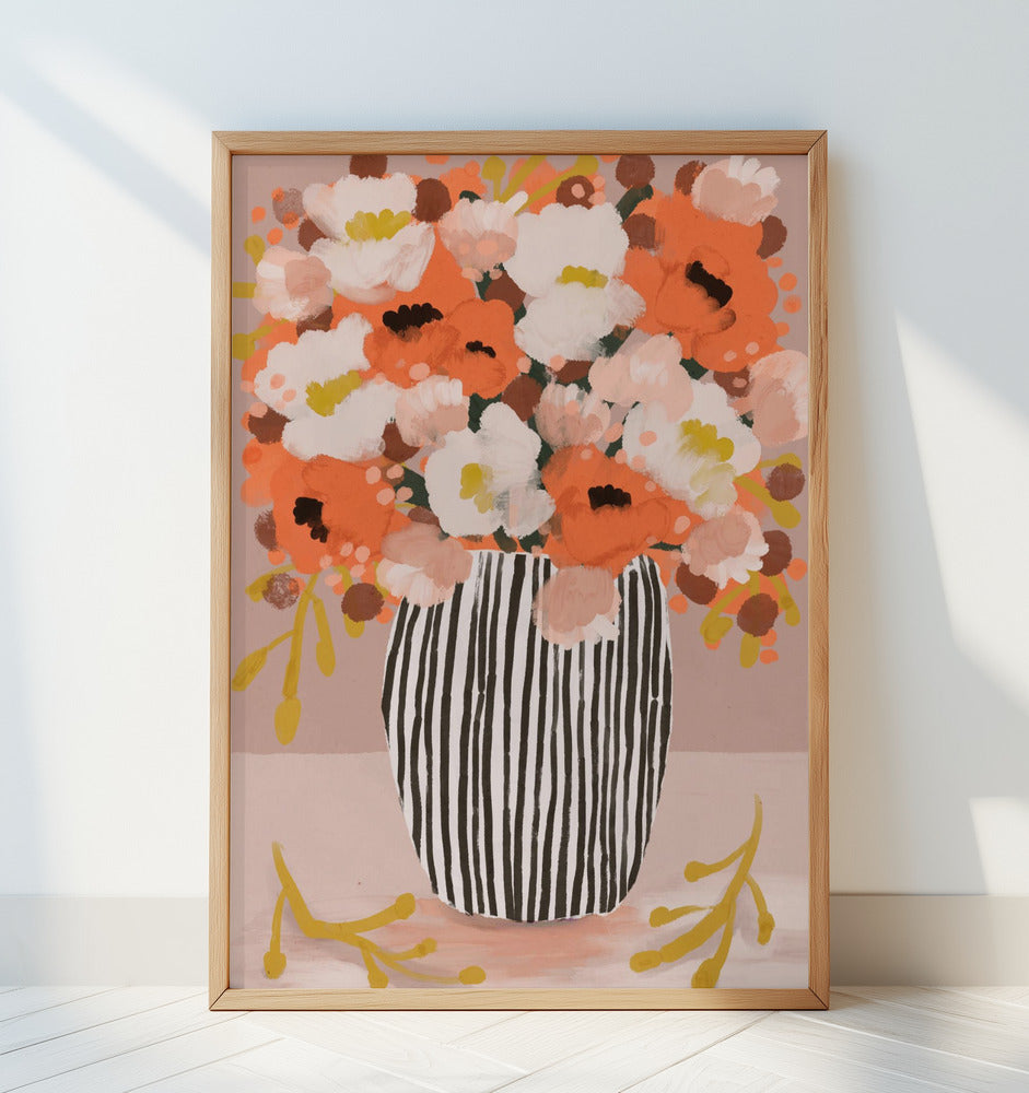 Pastelflowerimpressionno10 Poster och Canvastavla