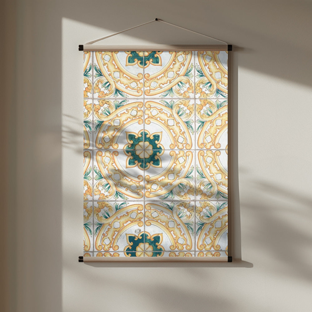 Capri Tiles Poster och Canvastavla