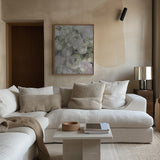 Sady painterly florals in green Poster och Canvastavla