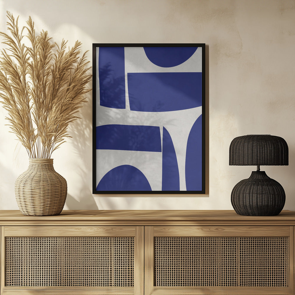 Curved shapes 1 Poster och Canvastavla